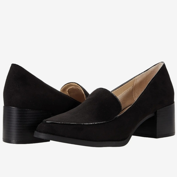 Life Stride Shoes - Lifestride Devyn Slip On Loafers Black Micro 7 WIDE